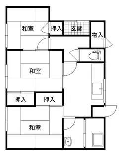 山口県周南市桜木1【一戸建】の間取り