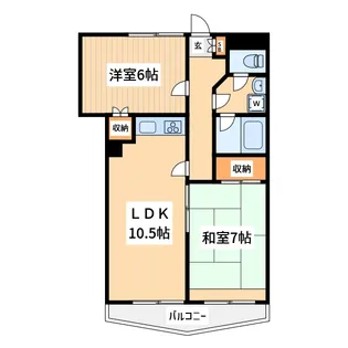 カーザ・モンターニャ【7階】の間取り