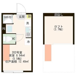 CORE STYLE板橋【2階】の間取り