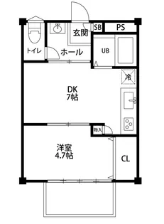 エスポワール出来島【2階】の間取り
