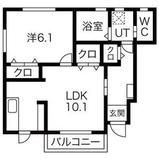 カーサジョヴァンニ【1階】の間取り
