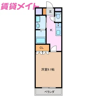 コンフォート・アルファ【2階】の間取り