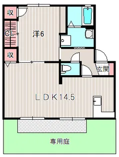 サンヴェルデC【1階】の間取り