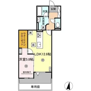 グランフォース【1階】の間取り