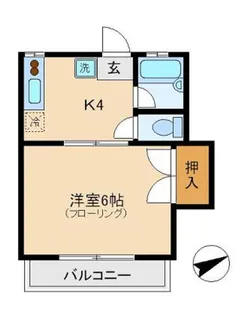ハイム吉久No.1【1階】の間取り