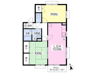 メゾン・イツミ D棟【1階】の間取り