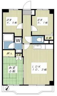 リエル鷺沼【2階】の間取り