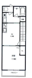 東京都国分寺市東元町3【アパート】の間取り