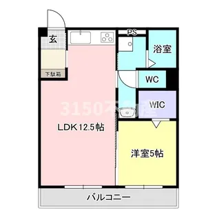 クイール加納【6階】の間取り
