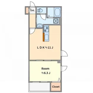 長崎6丁目新築マンション【1階】の間取り