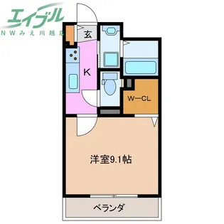 bijoux【3階】の間取り