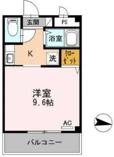 1Kの間取り画像