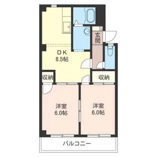 ハイツ・アザレア【3階】の間取り