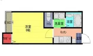 マルシェ春日部【1階】の間取り
