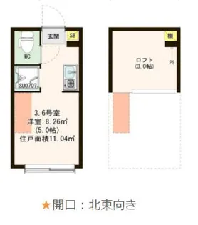 LEDミラージュ【1階】の間取り