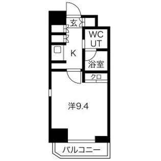 Rising Place石川町【4階】の間取り