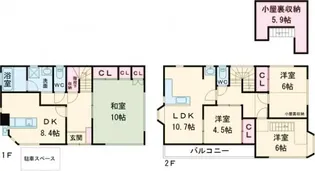 東京都板橋区赤塚5【一戸建】の間取り