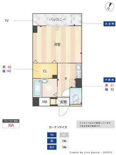 1Kの間取り画像