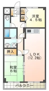 ロイヤルガーデン高杉【2階】の間取り
