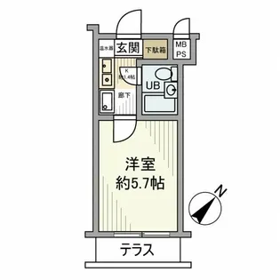 ロンスター三軒茶屋【1階】の間取り