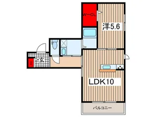 シャルール西大宮.【3階】の間取り