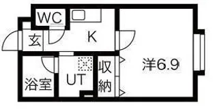 レジデンス長町南【1階】の間取り