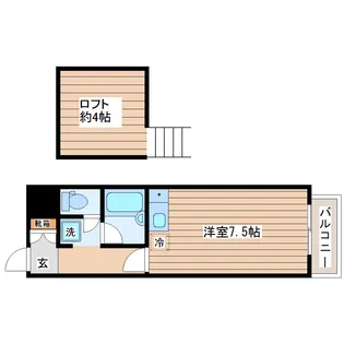 グレードハイツ長町【4階】の間取り