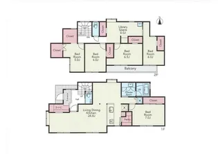 神奈川県茅ヶ崎市東海岸北3【一戸建】の間取り