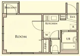 メゾンフラワー西新宿【2階】の間取り