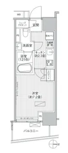 ヒューリックレジデンス新御茶ノ水【6階】の間取り