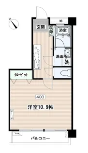 ウェルネス西ヶ原【4階】の間取り