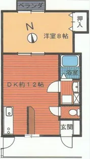 サンライズ山本A【2階】の間取り