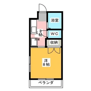 郡山ハイツ【3階】の間取り