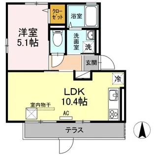 インペリアルヴィラ【1階】の間取り
