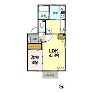 ディールームときわ台【2階】の間取り