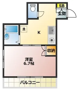 ベルフォレスト【2階】の間取り