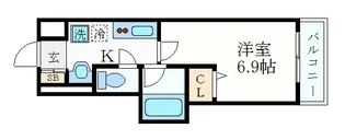 ベレーサ名駅ウエスト【6階】の間取り