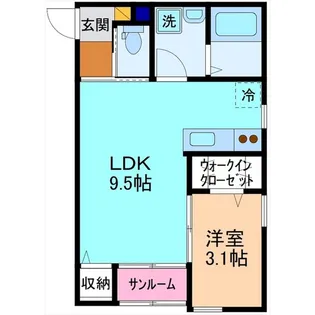 ハレクラニ【2階】の間取り