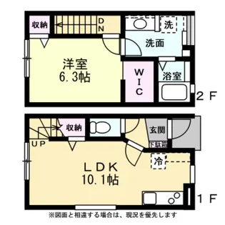 ジオコート上赤江 A棟の間取り