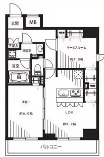 メインステージ入谷II【10階】の間取り