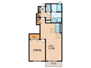 プロムナード・F【1階】の間取り