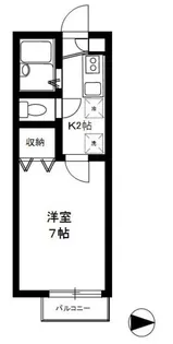 フレア・プランドールB【2階】の間取り