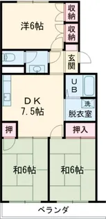 メゾン茶の久A【3階】の間取り