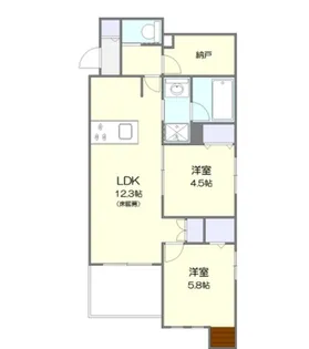 East sedona【1階】の間取り