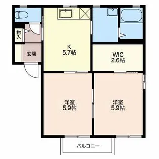 パポ B【2階】の間取り