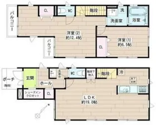 東京都大田区山王2【一戸建】の間取り