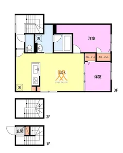 (仮称)江東区亀戸1丁目計画【3階】の間取り