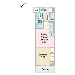 グリーンレスト日吉【1階】の間取り