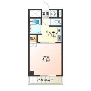 シェポールK&M【6階】の間取り