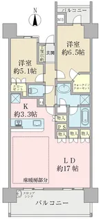 ライオンズ川越グランフォート【14階】の間取り